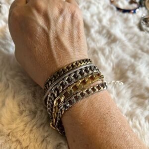 Jenny Bird Gold and Silver Chain Bracelet